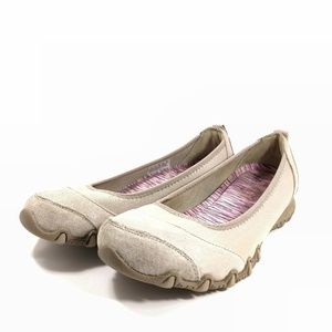 Sketchers Light Tan Leather Slip-On Mary Jane